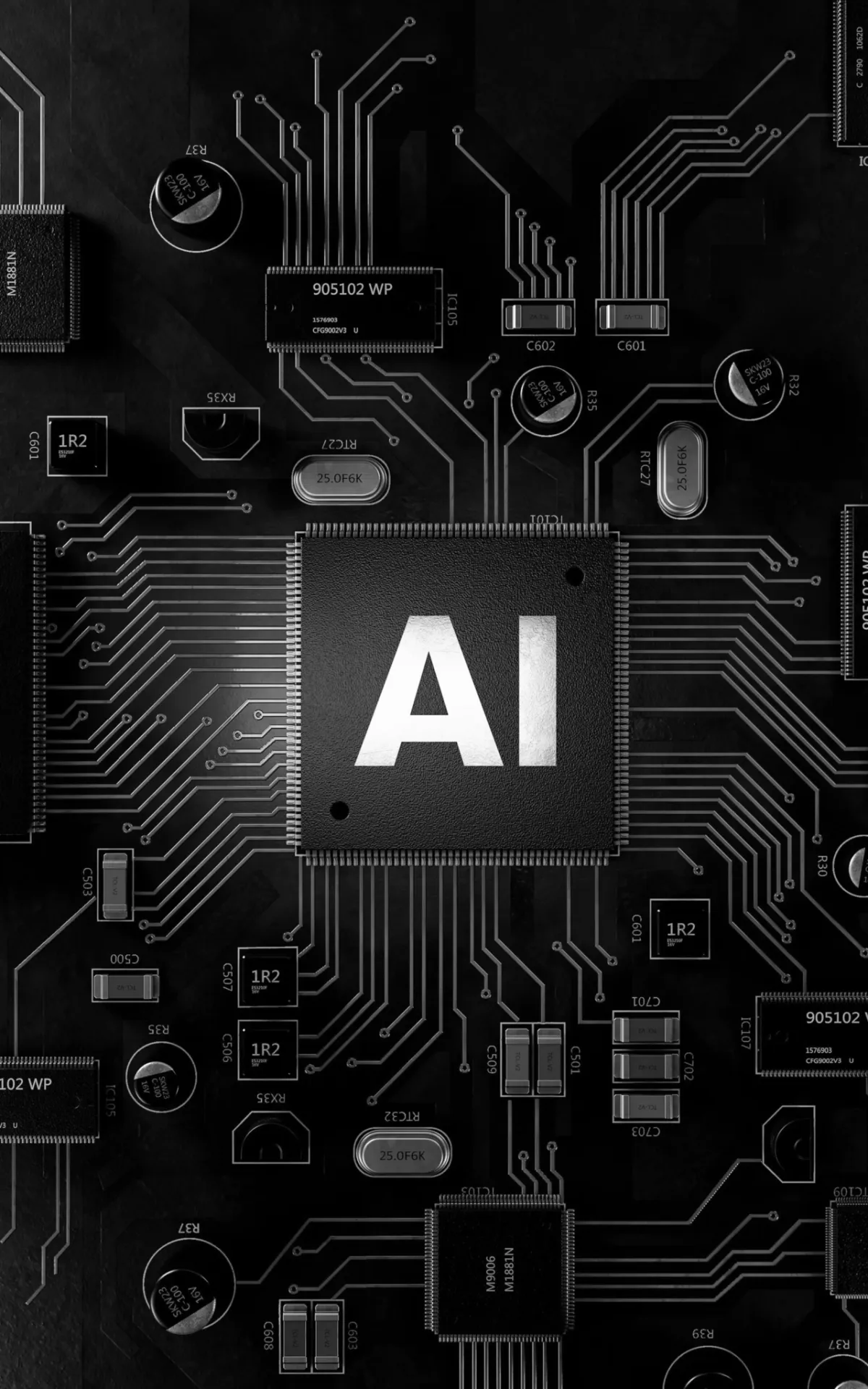 AI black and white