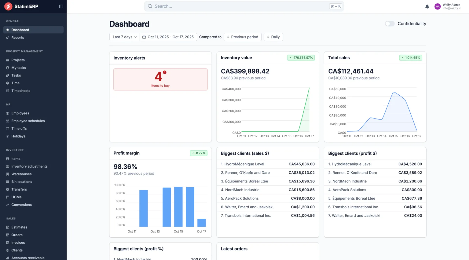 Home Dashboard